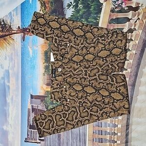 Zara High Rise Skinny Animal Print Jeans Size 4 NWT